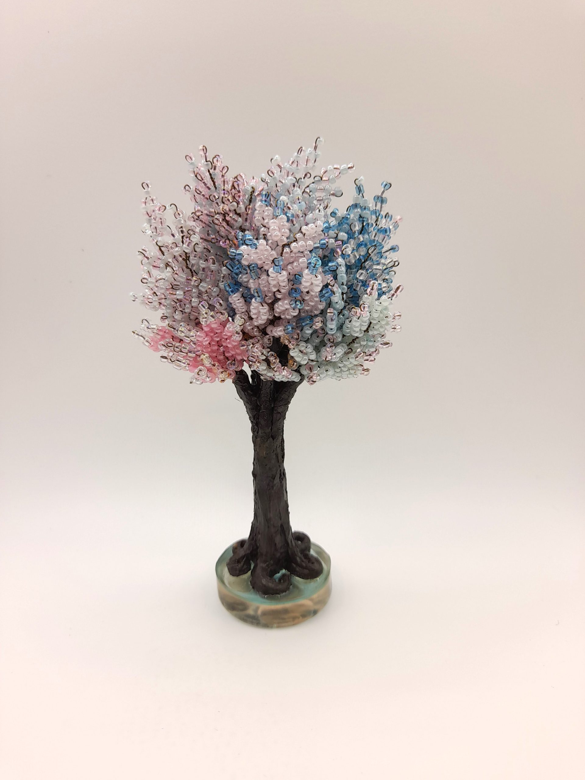 Pastel Pink & Blue Bead Tree