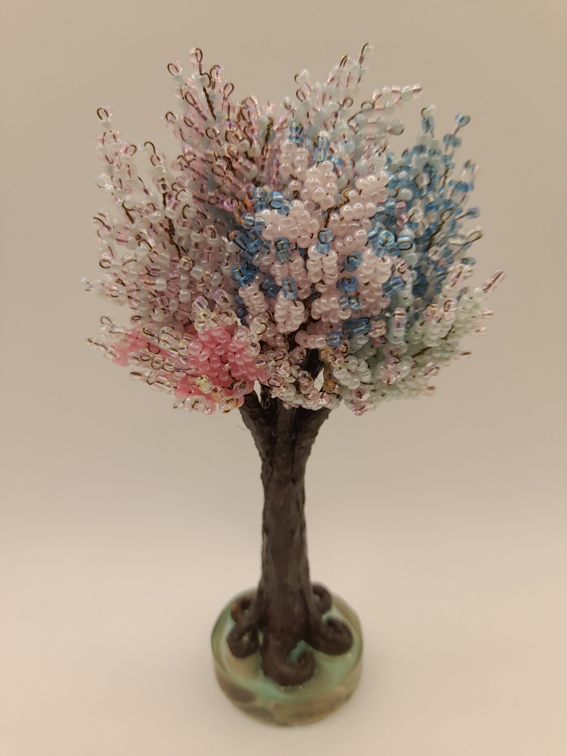 Pastel Pink & Blue Bead Tree