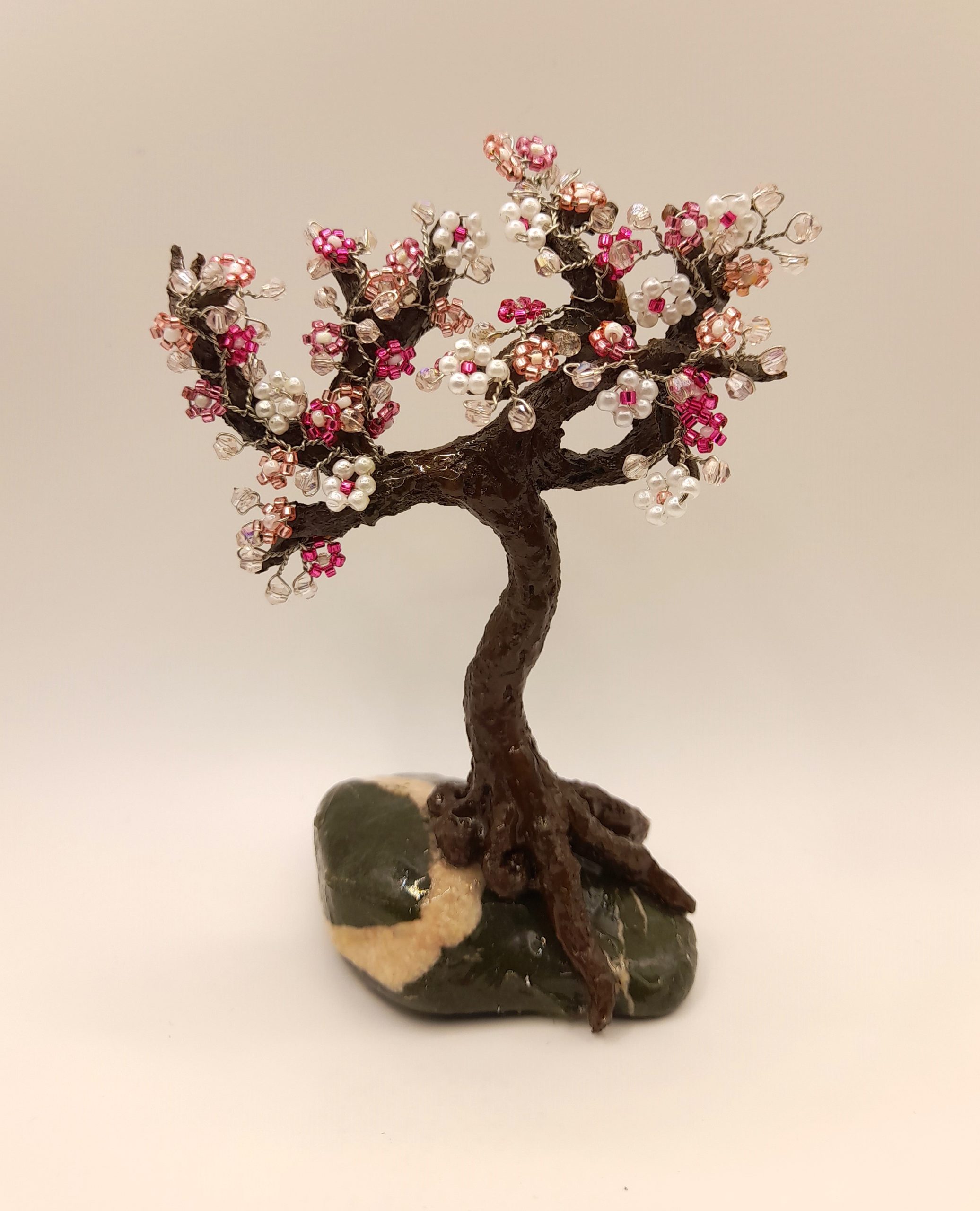 Pink Pebble Bead Tree