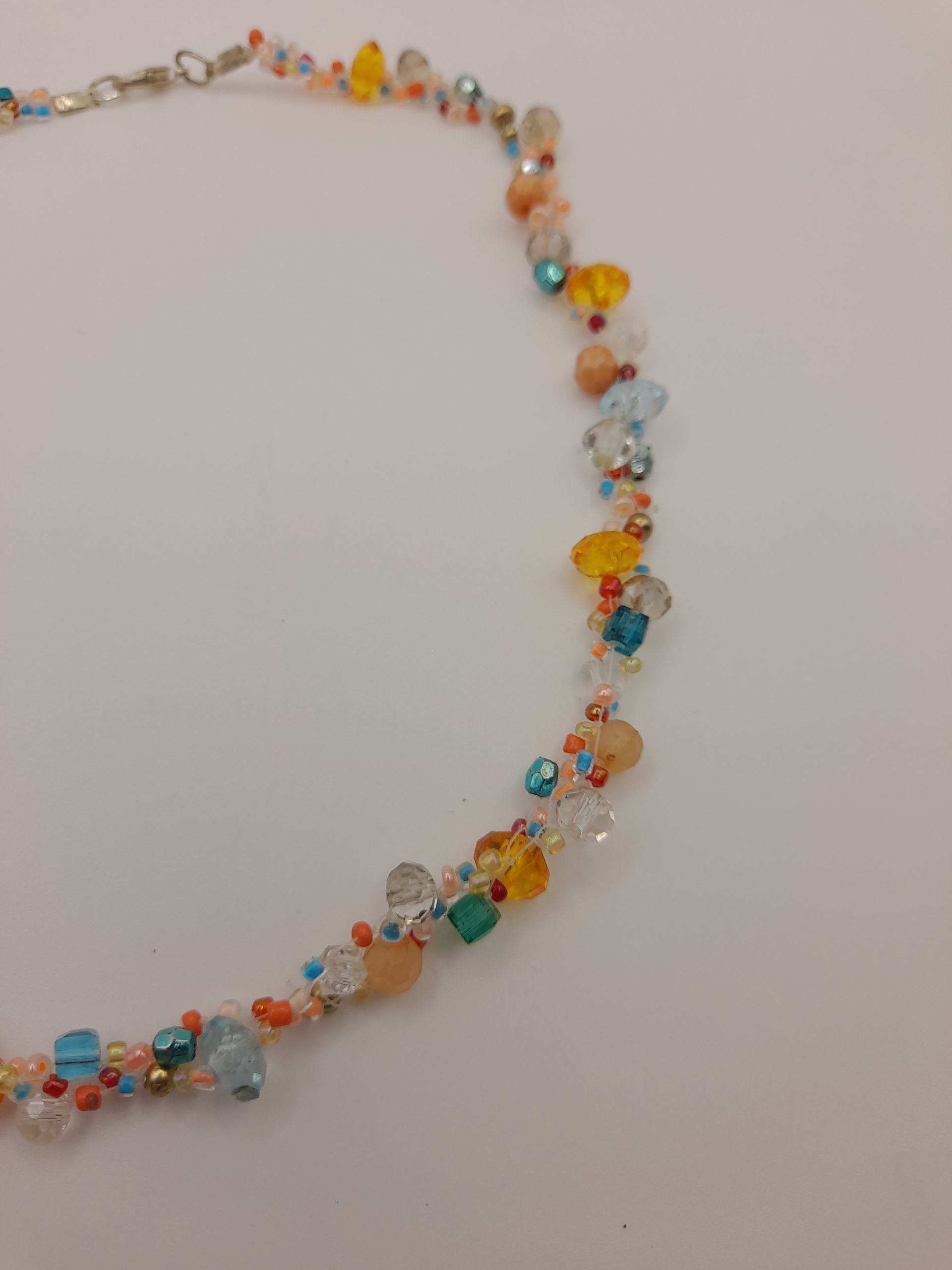 Handmade Bead & Crystal Necklace - Image 4