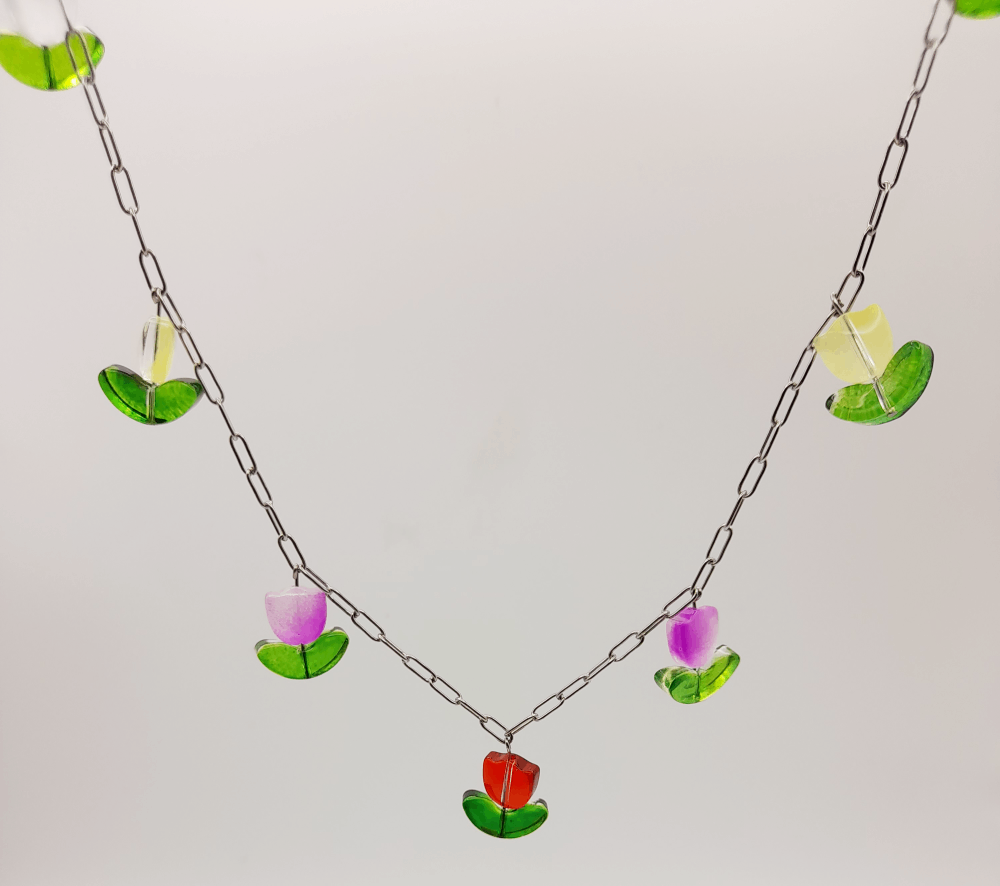 Chain Link Flowers