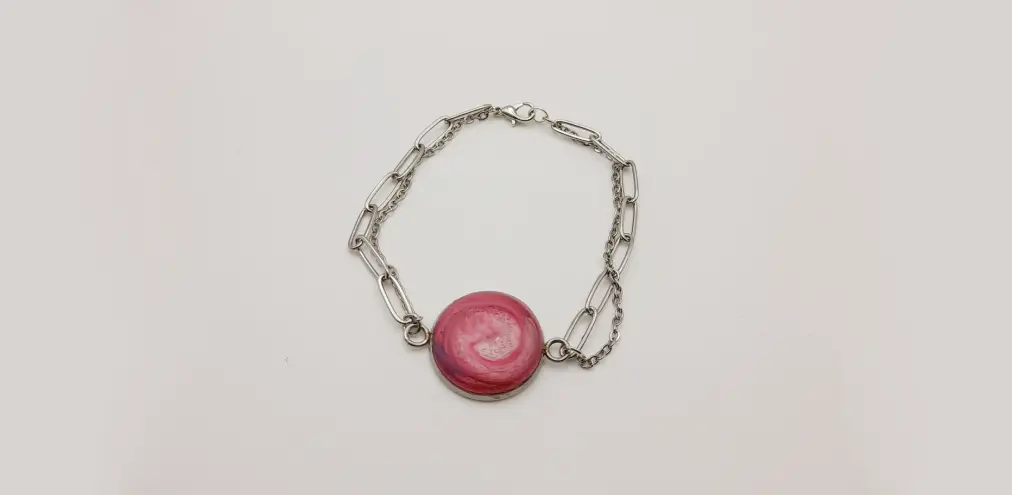 Handmade Resin Pendant Bracelet