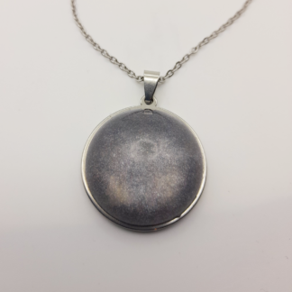 Storm Sky Pendant on a Stainless Steel Necklace